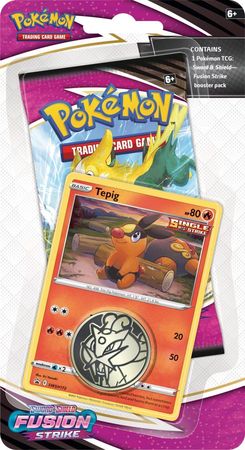 Sword & Shield: Fusion Strike: Checklane Blister w/Tepig Promo (Pokemon)