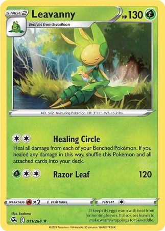 Sword & Shield: Fusion Strike: 011/264 - Leavanny - Rare