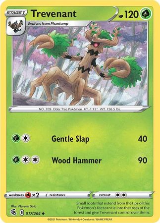 Sword & Shield: Fusion Strike: 017/264 - Trevenant - Uncommon