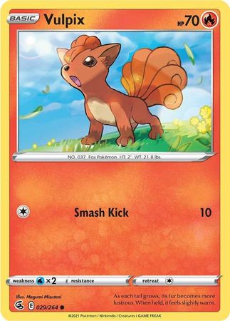 Sword & Shield: Fusion Strike: 029/264 - Vulpix - Common