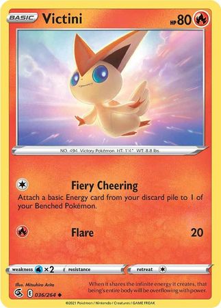 Sword & Shield: Fusion Strike: 036/264 - Victini - Uncommon