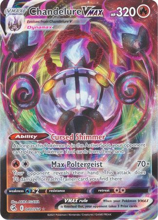 Sword & Shield: Fusion Strike: 040/264 - Chandelure VMAX -  Ultra Rare