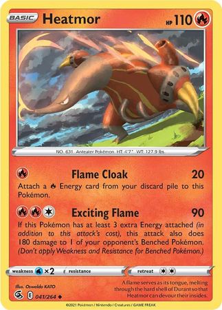 Sword & Shield: Fusion Strike: 041/264 - Heatmor - Uncommon