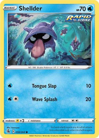 Sword & Shield: Fusion Strike: 050/264 - Shellder - Common