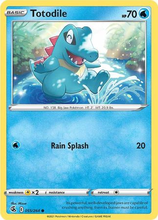 Sword & Shield: Fusion Strike: 055/264 - Totodile - Common