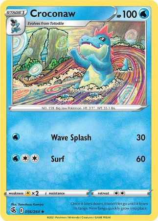 Sword & Shield: Fusion Strike: 056/264 - Croconaw - Uncommon