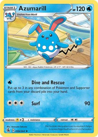 Sword & Shield: Fusion Strike: 059/264 - Azumarill - Rare