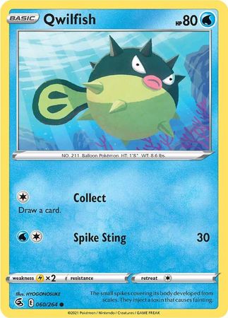 Sword & Shield: Fusion Strike: 060/264 - Qwilfish - Common