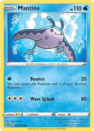 Sword & Shield: Fusion Strike: 061/264 - Mantine - Common