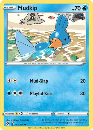 Sword & Shield: Fusion Strike: 062/264 - Mudkip - Common
