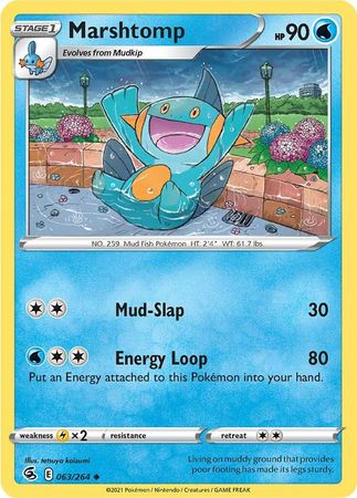 Sword & Shield: Fusion Strike: 063/264 - Marshtomp - Uncommon