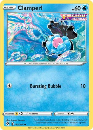 Sword & Shield: Fusion Strike: 065/264 - Clamperl - Common