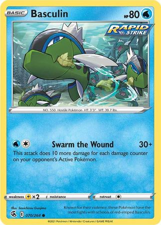 Sword & Shield: Fusion Strike: 070/264 - Basculin - Common