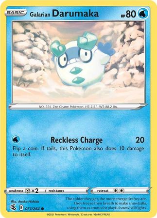 Sword & Shield: Fusion Strike: 071/264 - Galarian Darumaka - Common