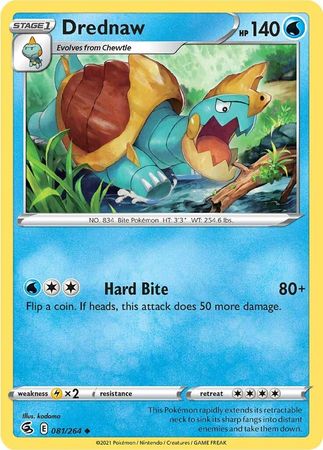 Sword & Shield: 081/264 - Drednaw - Uncommon