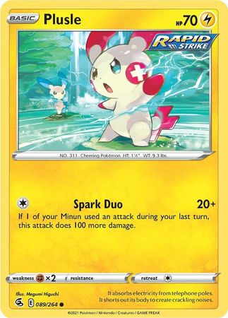Sword & Shield: Fusion Strike: 089/264 - Plusle - Common