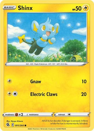 Sword & Shield: Fusion Strike: 091/264 - Shinx - Common