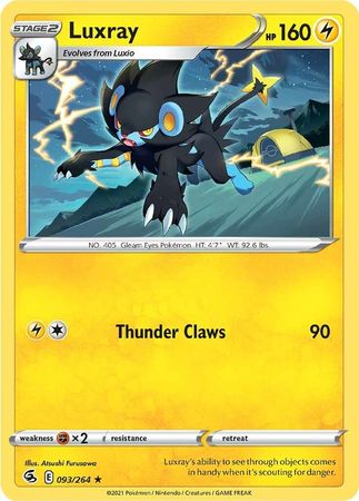Sword & Shield: Fusion Strike: 093/264 - Luxray - Rare