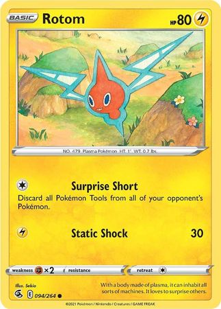 Sword & Shield: Fusion Strike: 094/264 - Rotom - Common