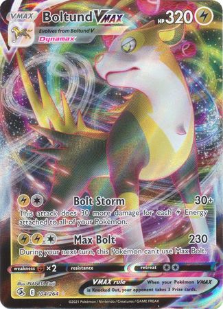 Sword & Shield: Fusion Strike: 104/264 - Boltund VMAX - Ultra Rare