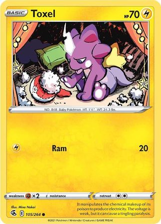 Sword & Shield: Fusion Strike: 105/264 - Toxel - Common