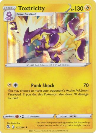 Sword & Shield: Fusion Strike: 107/264 - Toxtricity - Holo Rare