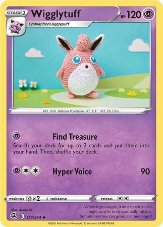 Sword & Shield: Fusion Strike: 111/264 - Wigglytuff - Uncommon