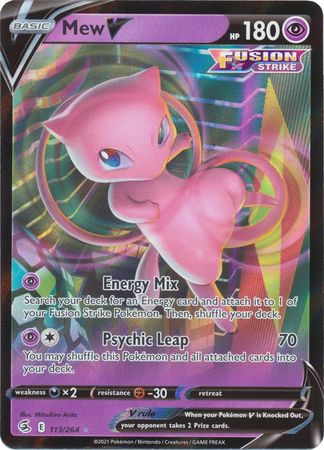 Sword & Shield: Fusion Strike: 113/264 - Mew V - Ultra Rare