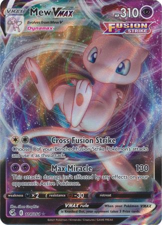 Sword & Shield: Fusion Strike: 114/264 - Mew VMAX - Ultra Rare