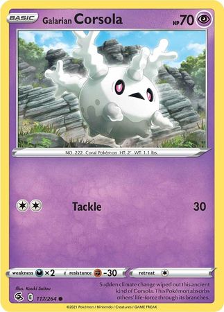 Sword & Shield: Fusion Strike: 117/264 - Galarian Corsola - Common