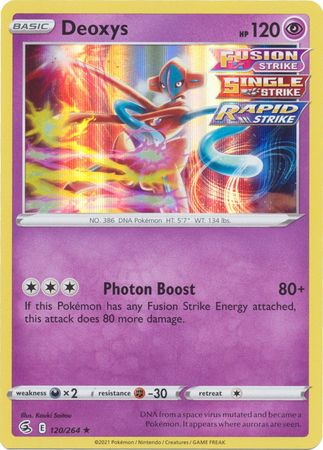 Sword & Shield: Fusion Strike: 120/264 - Deoxys - Holo Rare