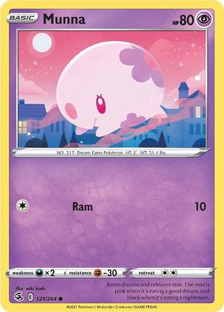 Sword & Shield: Fusion Strike: 121/264 - Munna - Common