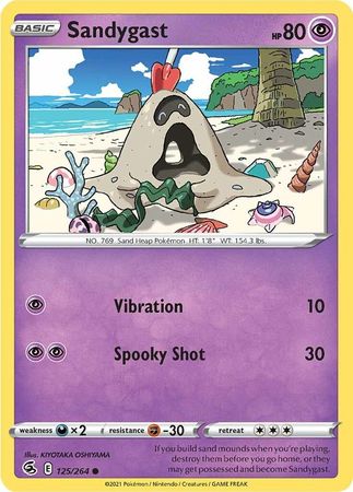 Sword & Shield: Fusion Strike: 125/264 - Sandygast - Common