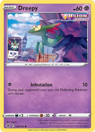 Sword & Shield: 128/264 - Dreepy - Common