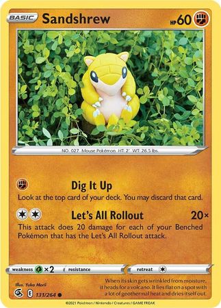Sword & Shield: Fusion Strike: 131/264 - Sandshrew - Common