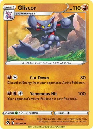 Sword & Shield: Fusion Strike: 141/264 - Gliscor - Uncommon