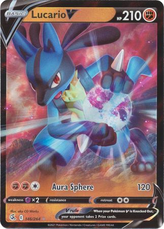Sword & Shield: Fusion Strike: 146/264 - Lucario V - Ultra Rare