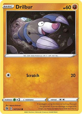 Sword & Shield: 147/264 - Drilbur - Common