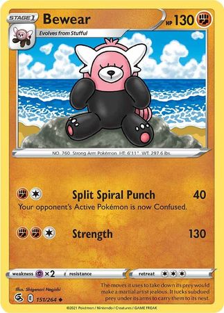 Sword & Shield: Fusion Strike: 151/264 - Bewear - Uncommon