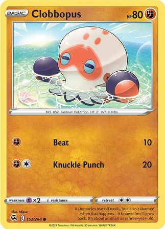 Sword & Shield: Fusion Strike: 152/264 - Clobbopus - Common