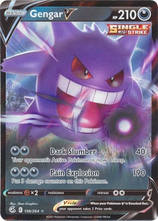 Sword & Shield: Fusion Strike: 156/264 - Gengar V - Ultra Rare