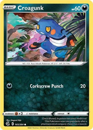 Sword & Shield: Fusion Strike: 165/264 - Croagunk - Common