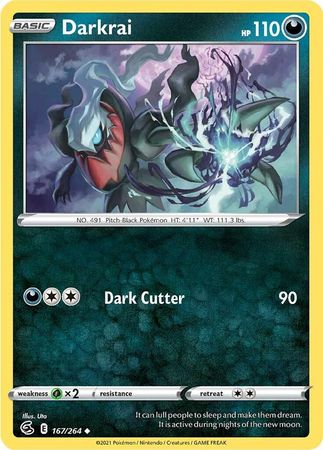 Sword & Shield: Fusion Strike: 167/264 - Darkrai - Uncommon