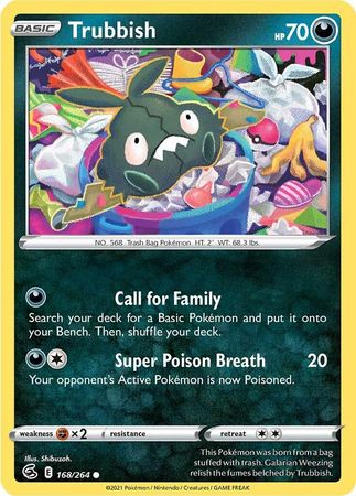 Sword & Shield: Fusion Strike: 168/264 - Trubbish - Common