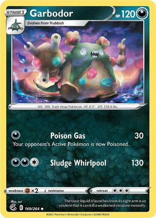 Sword & Shield: Fusion Strike: 169/264 - Garbodor - Uncommon