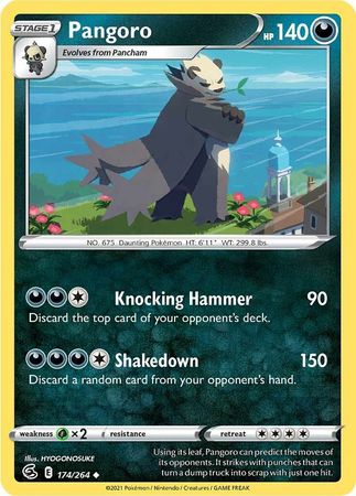 Sword & Shield: Fusion Strike: 174/264 - Pangoro - Uncommon