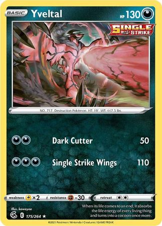 Sword & Shield: Fusion Strike: 175/264 - Yveltal - Rare
