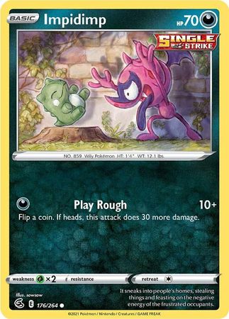 Sword & Shield: Fusion Strike: 176/264 - Impidimp - Common