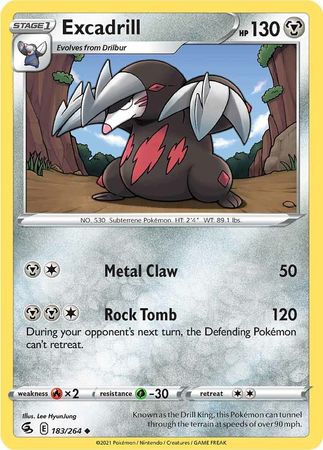 Sword & Shield: Fusion Strike: 183/264 - Excadrill - Uncommon