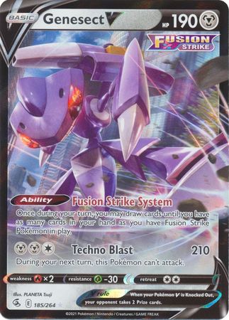 Sword & Shield: Fusion Strike: 185/264 - Genesect V - Ultra Rare